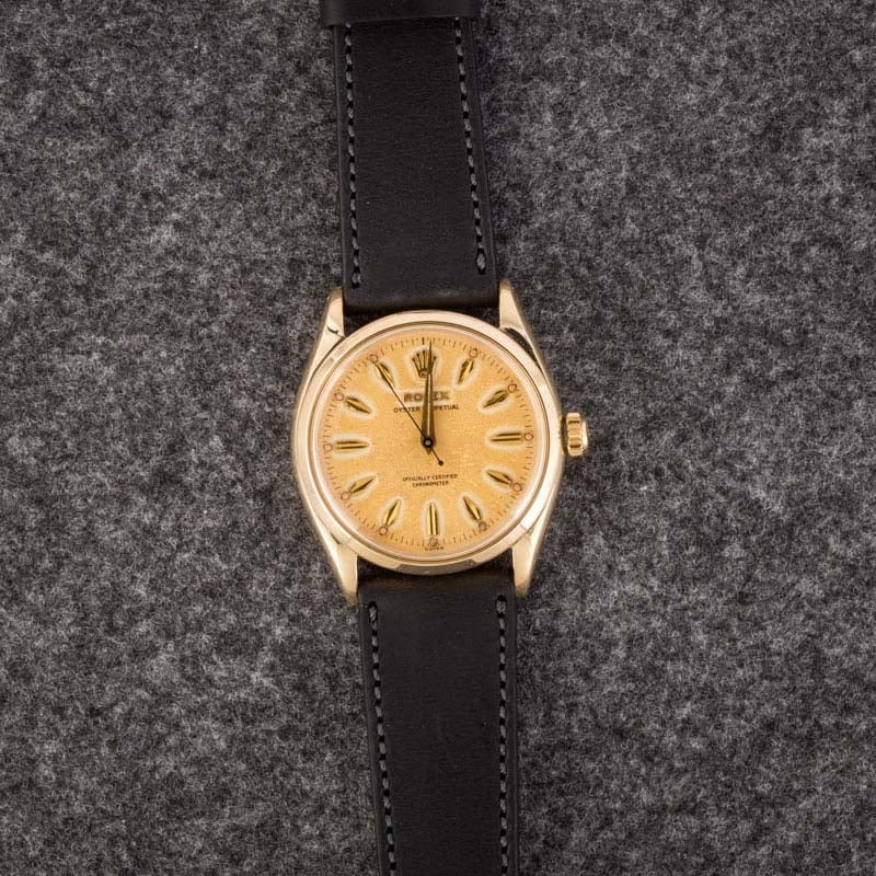 Rolex Oyster Perpetual 6564 14K Yellow Gold