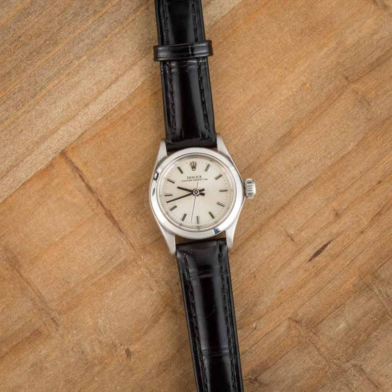Lady Rolex Oyster Perpetual 6618 Silver Dial