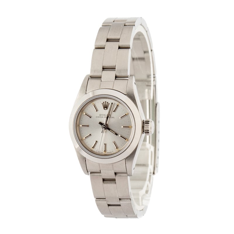 Rolex Lady Oyster Perpetual 67180 Silver Dial