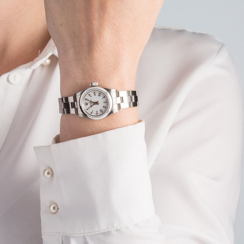 Rolex Lady Oyster Perpetual 67180 White Dial