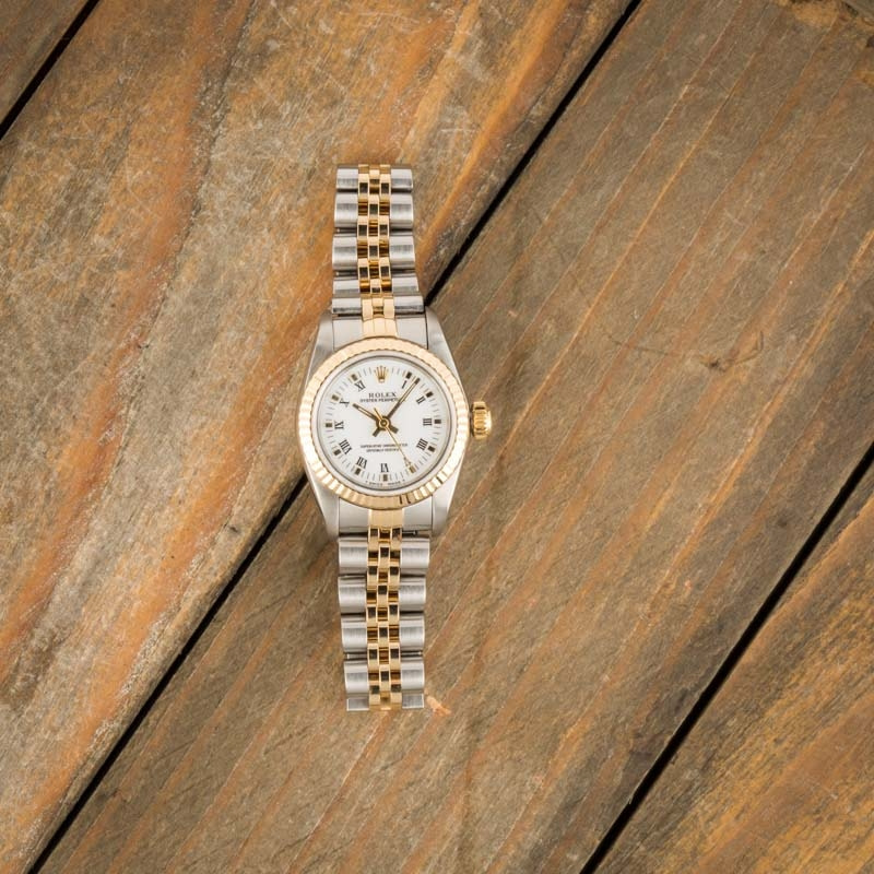 Ladies Rolex Oyster Perpetual 67193 White Dial