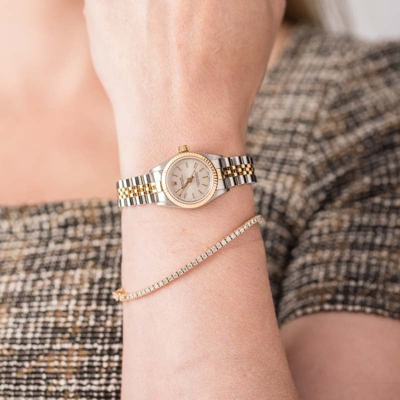 Rolex Lady Oyster Perpetual ref. 67193 Jubilee gold / stahl