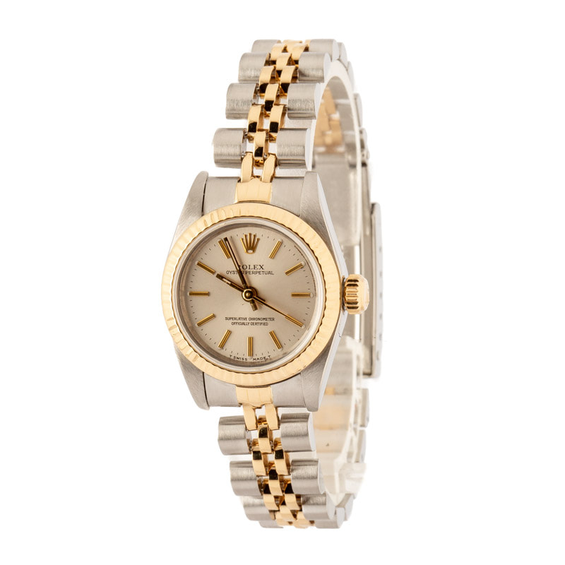 Women's Rolex Oyster Perpetual 67193 Silver Dial