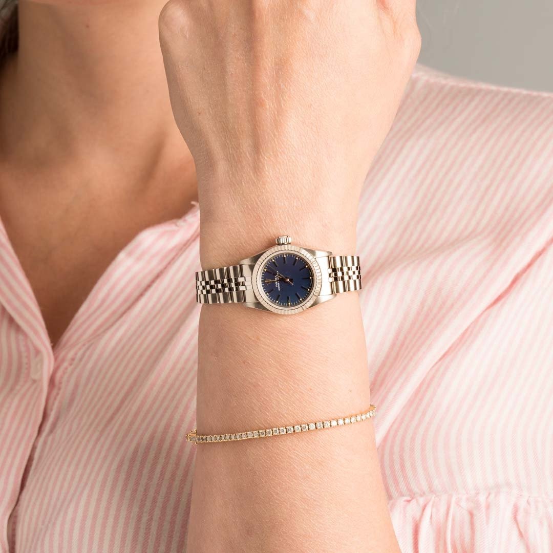 Rolex Oyster Perpetual 67194 Blue Dial