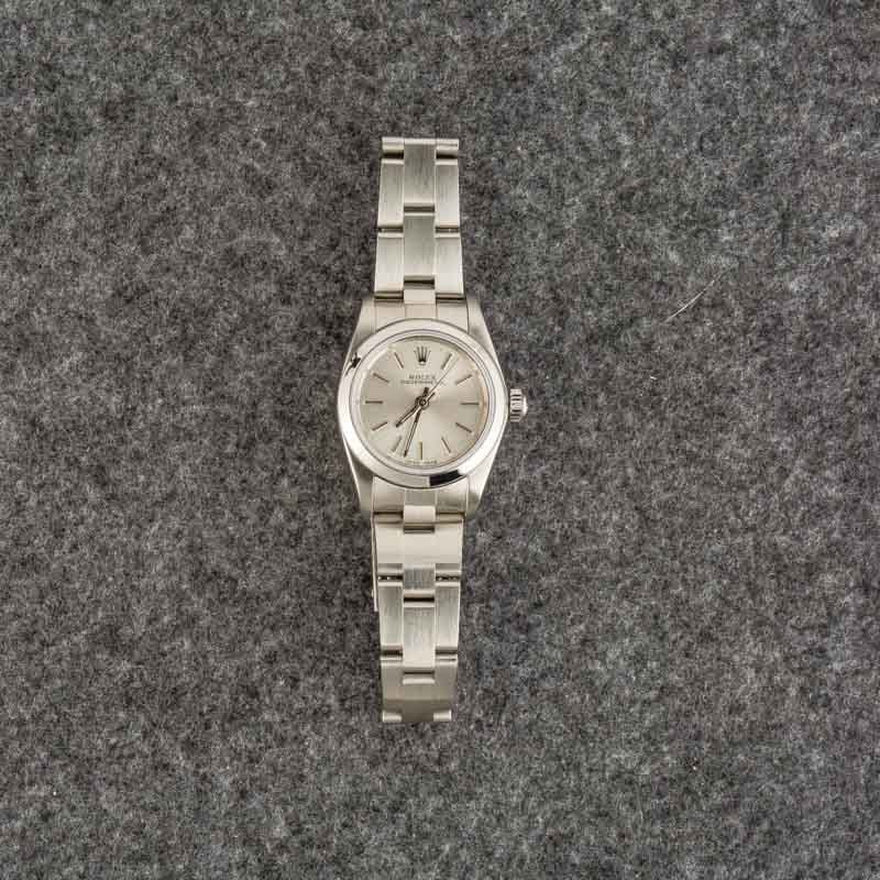 Ladies Rolex Oyster Perpetual Ref 76030 Silver Dial