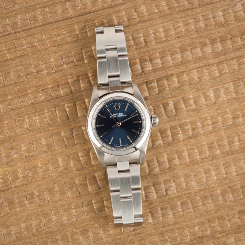 Ladies Rolex Oyster Perpetual 76080 Stainless Steel