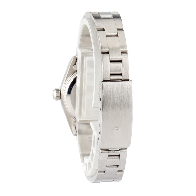 Ladies Rolex Oyster Perpetual Ref 76080 Black Dial