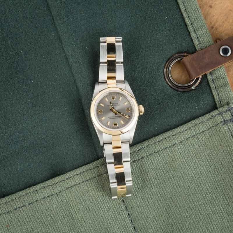 Ladies Rolex Oyster Perpetual Ref 76183 Slate Dial