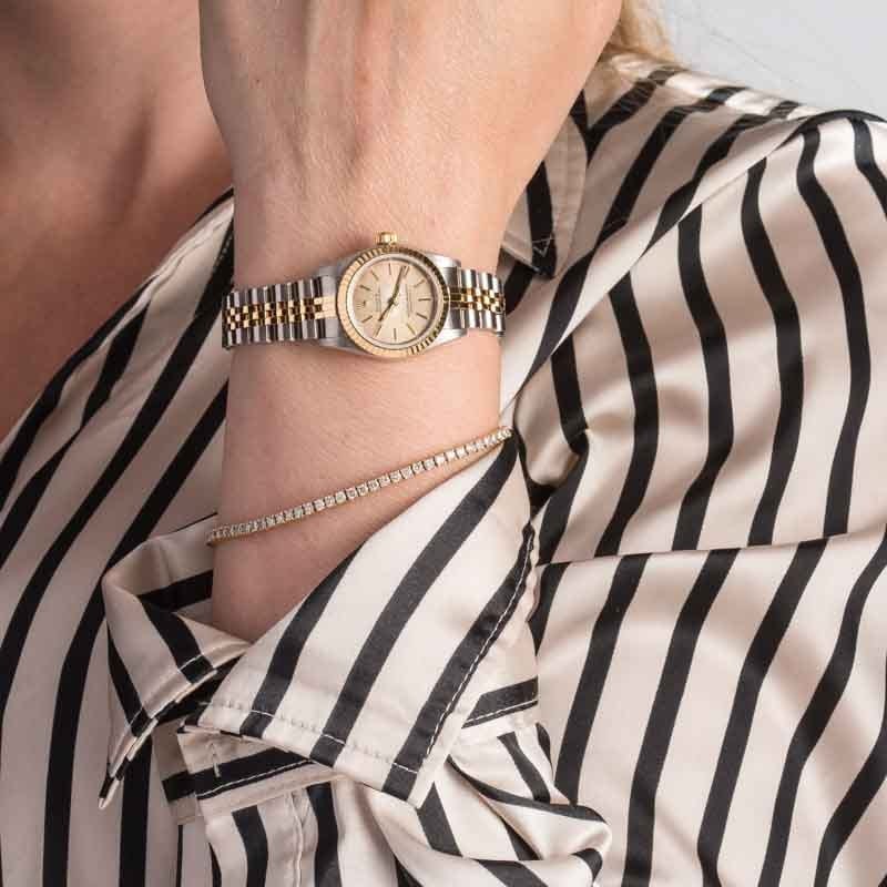 Ladies Rolex Oyster Perpetual 76193 Two Tone