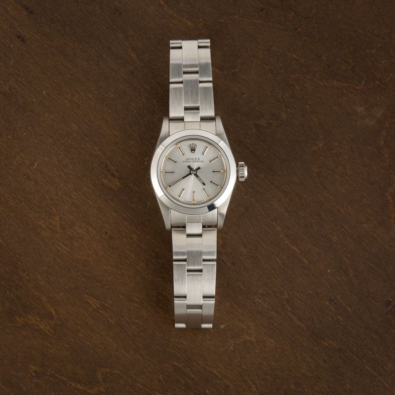 Rolex Lady Oyster Perpetual 67180 Silver Dial