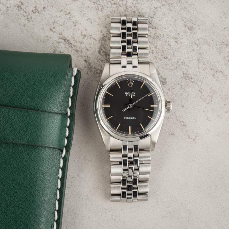 Rolex Oyster Precision 6426 Black Index Dial