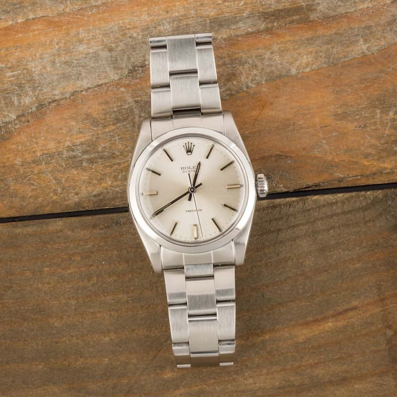 Pre-Owned Rolex Oyster Precision 6426 Silver Dial