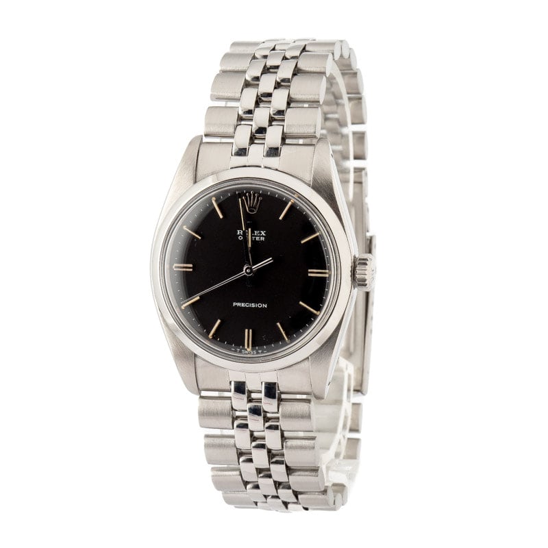 Rolex Oyster Precision 6426 Black Index Dial