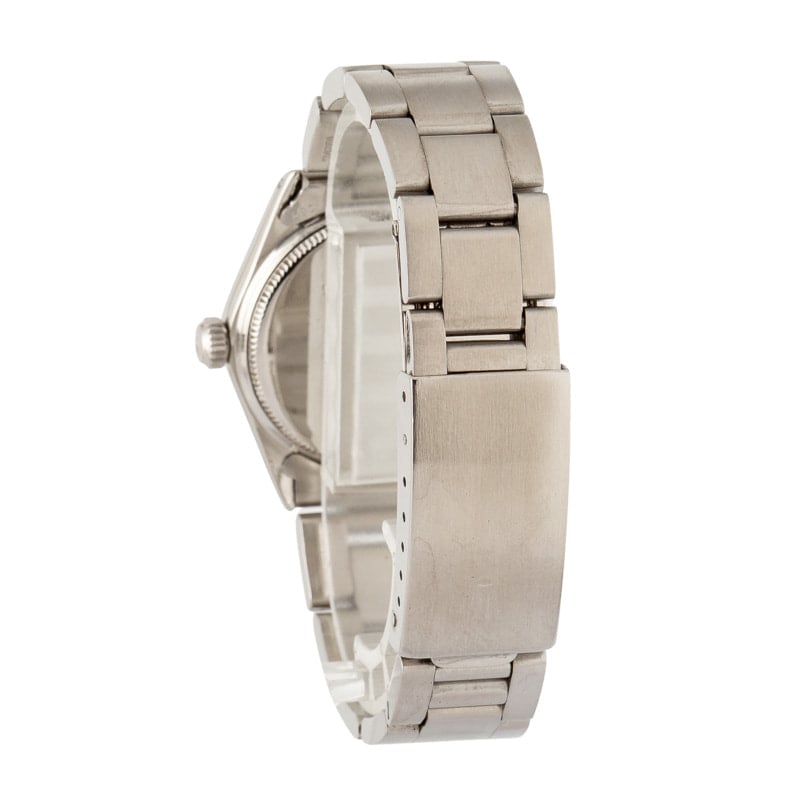 Pre-owned Rolex OysterDate 6466 Silver Dial