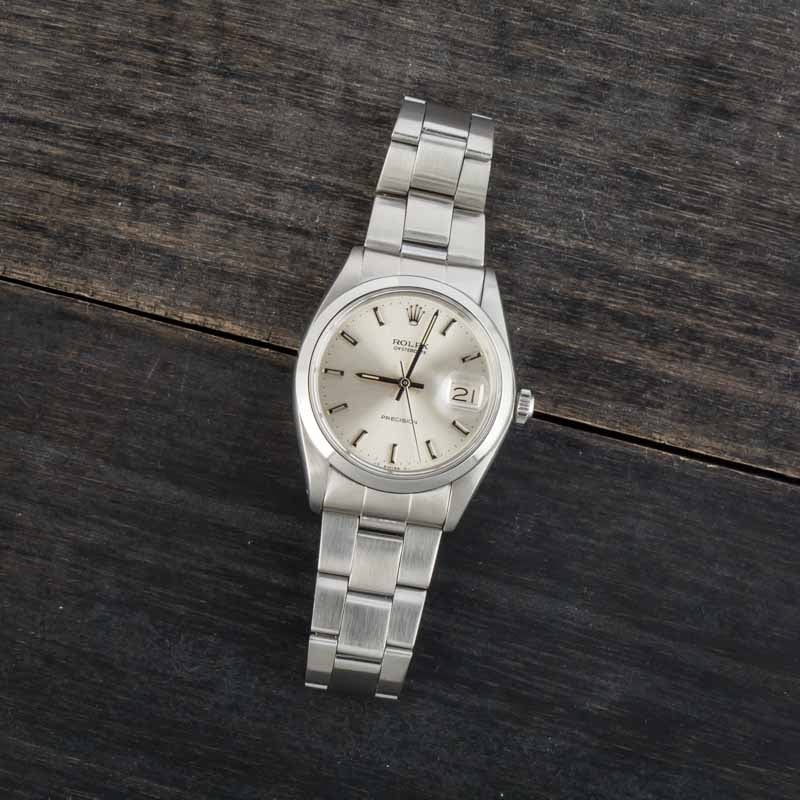 Rolex OysterDate Ref 6694 Silver Dial