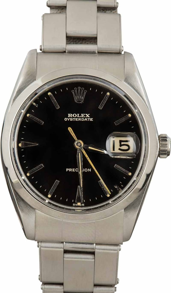 Used Rolex OysterDate 6694 Black Dial