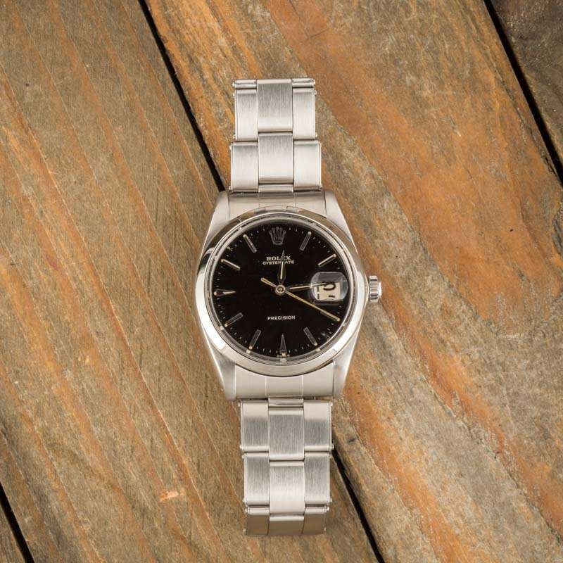 Used Rolex OysterDate 6694 Black Dial
