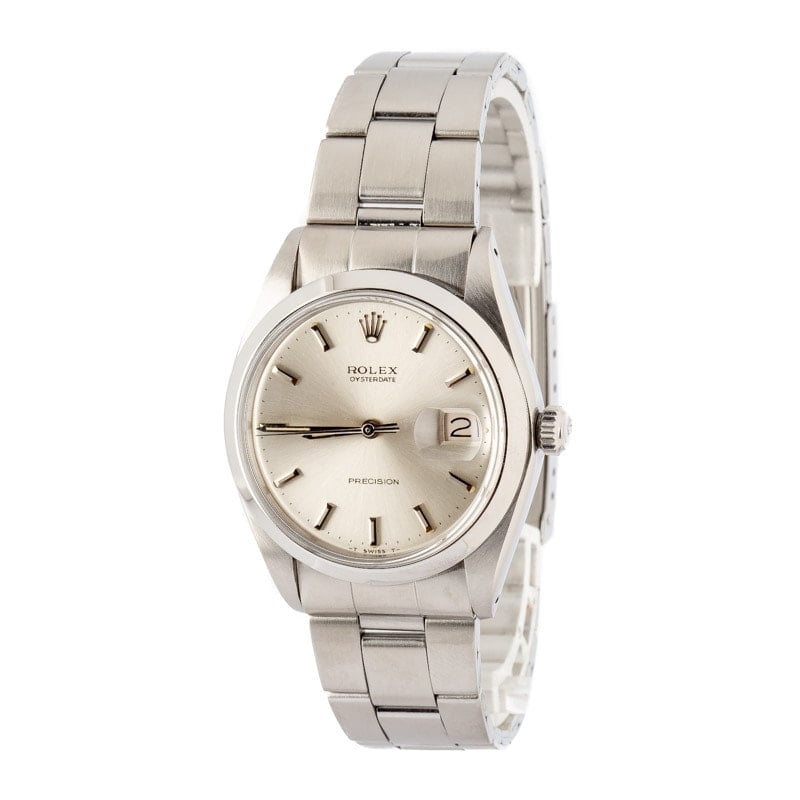 Rolex OysterDate Ref 6694 Silver Dial