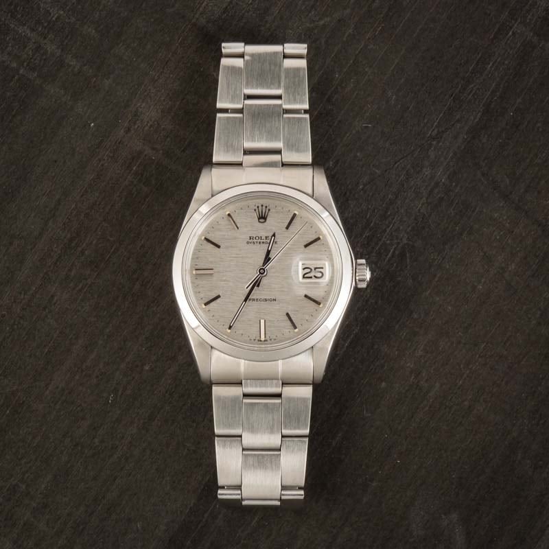 Rolex Date 6694 Silver Dial