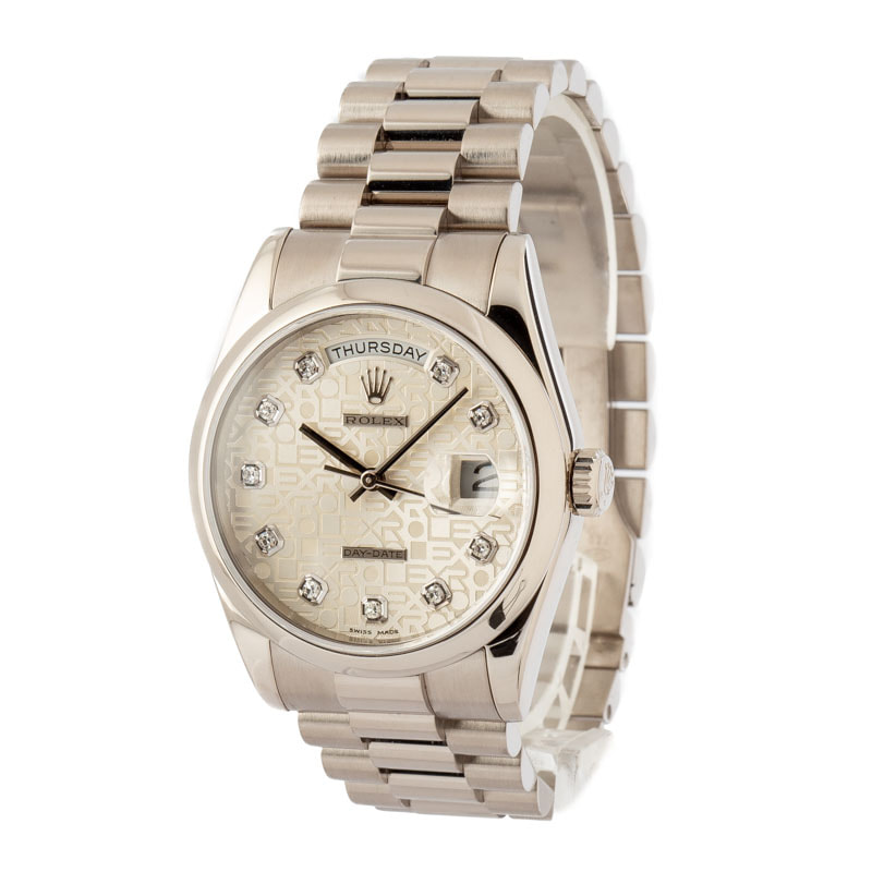 Rolex Day-Date President 118209 White Gold