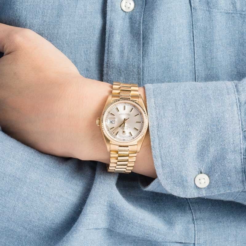 Rolex President 18038 Silver Dial