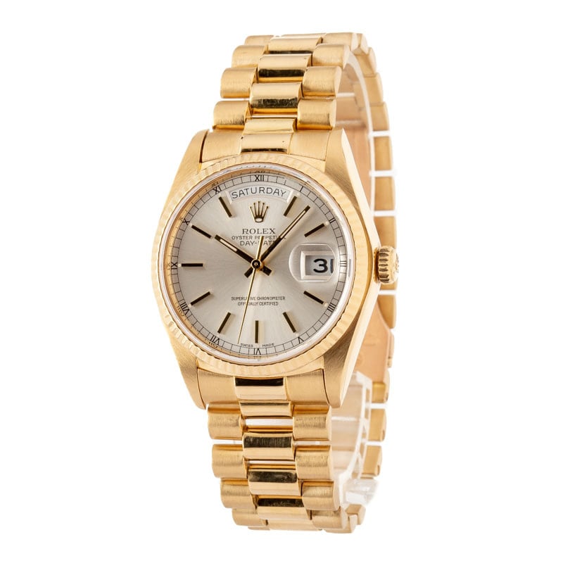 Rolex President 18038 Silver Dial
