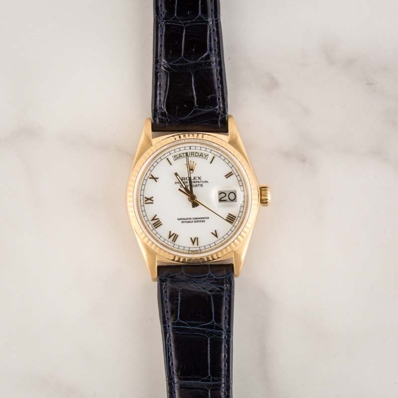 Rolex Day-Date 18038 White Dial
