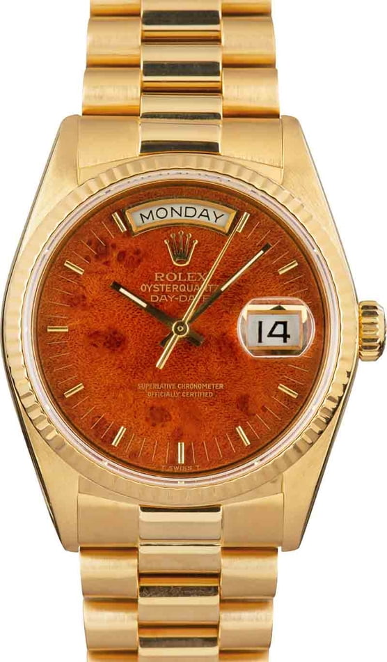 Rolex Day-Date President 18038 Wood Dial