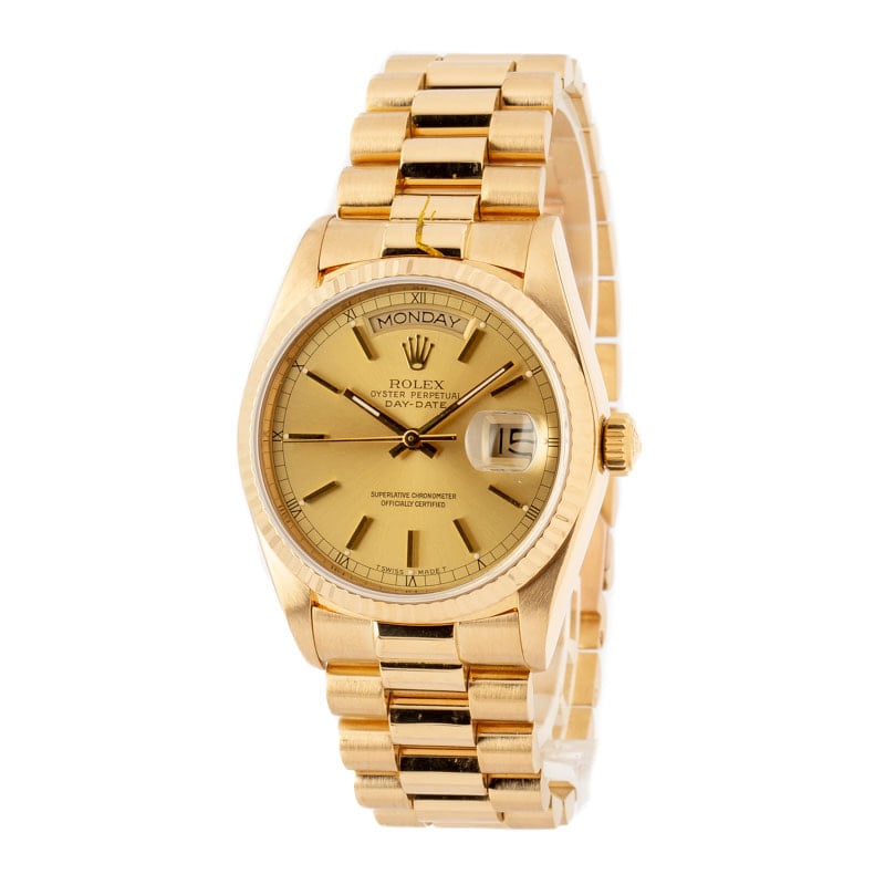 Mens 18K Rolex Day Date 18038