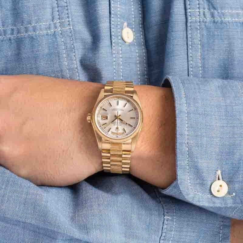 Rolex Day-Date 18078 Barked Bezel