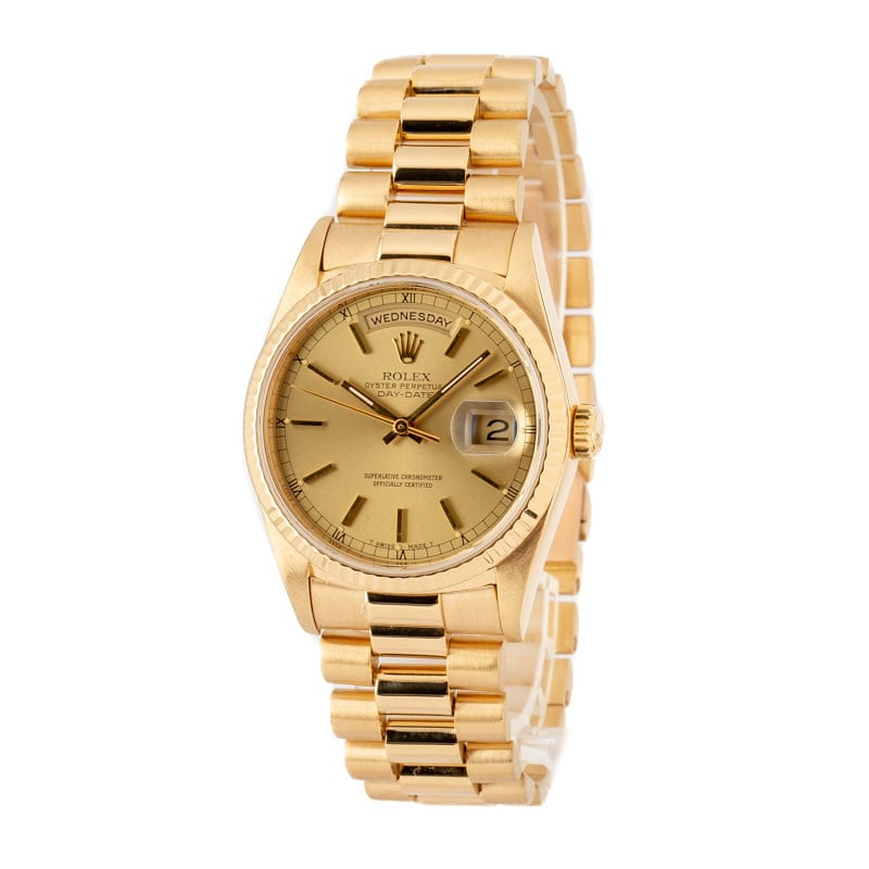 Rolex President Gold Day-Date 18238 Champagne Dial