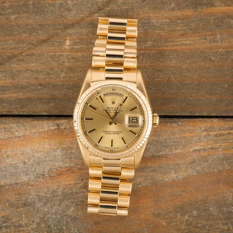 Rolex President 18238 Day-Date 18k Yellow Gold