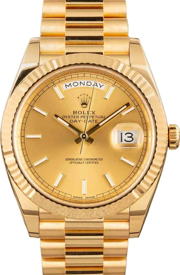 Image of Rolex Day-Date 40 Ref 228238 Champagne Dial