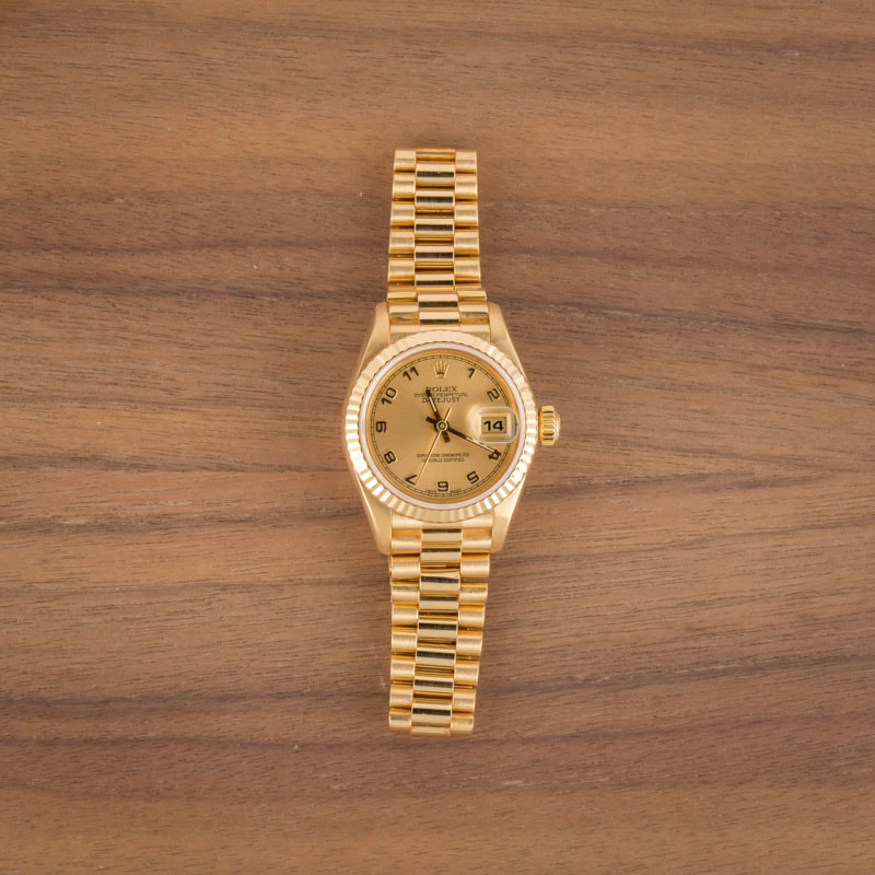 Pre-Owned Rolex President 279178 Champagne