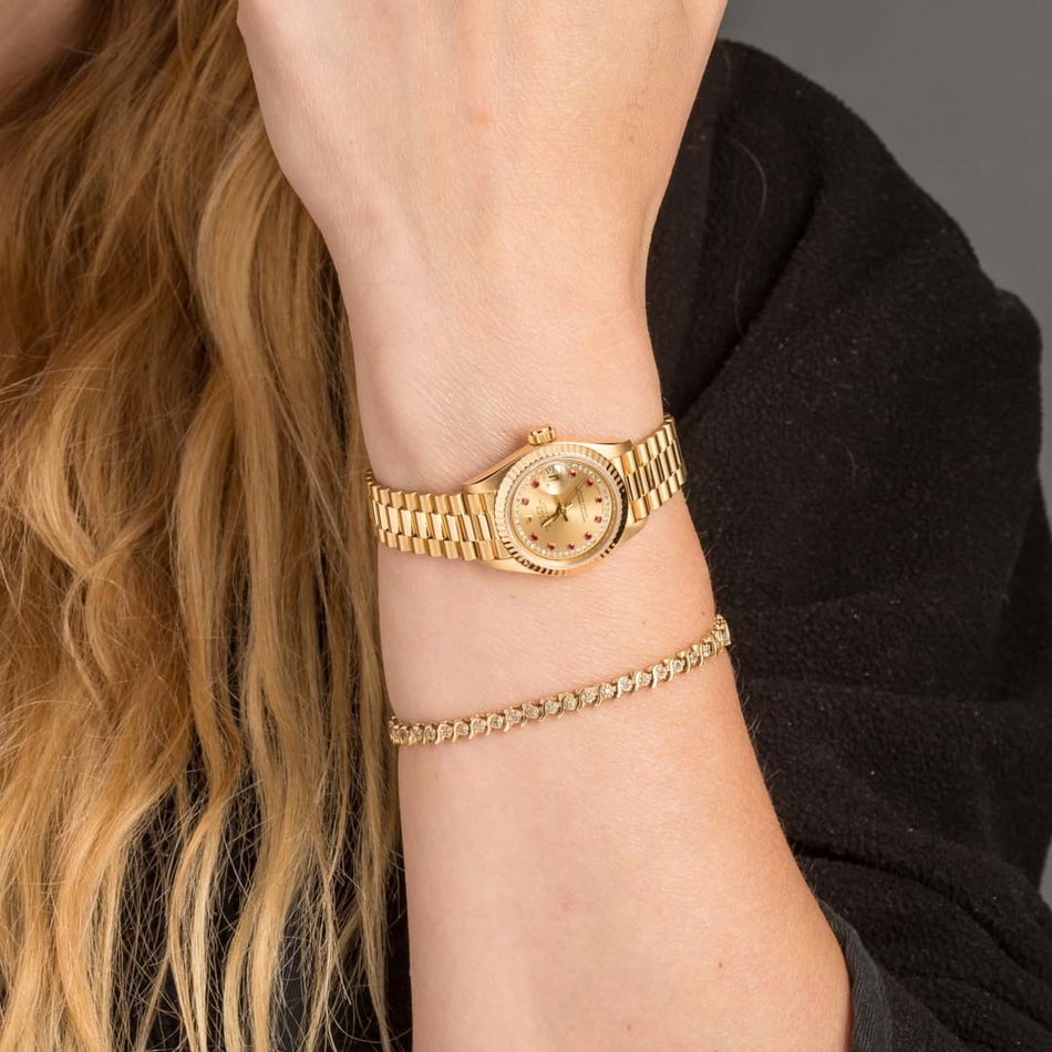 Rolex Ladies President 69138 Diamond Dial