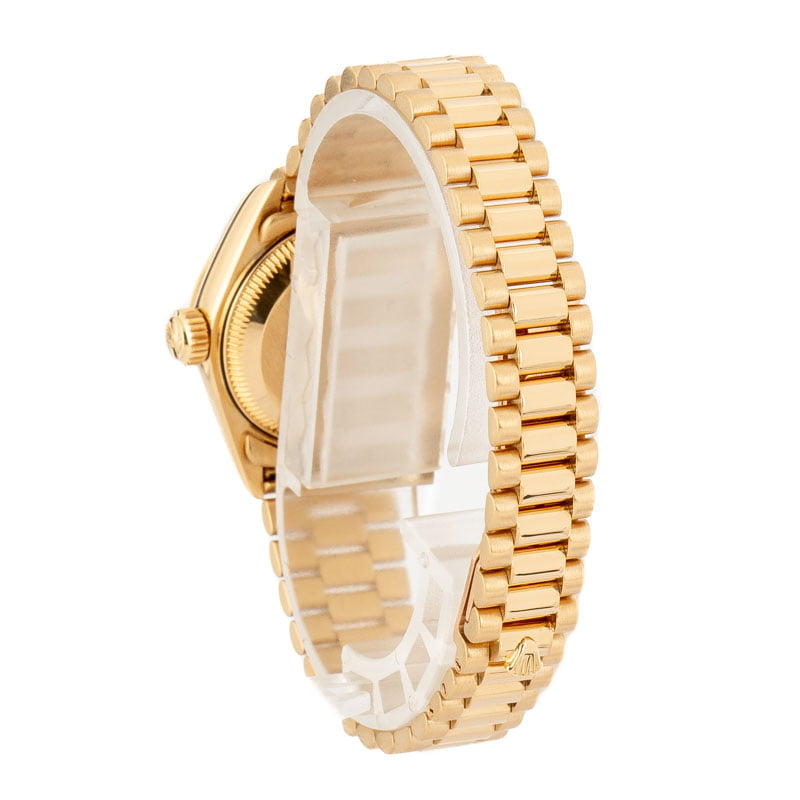 Rolex Lady-DateJust President, 18K Yellow Gold