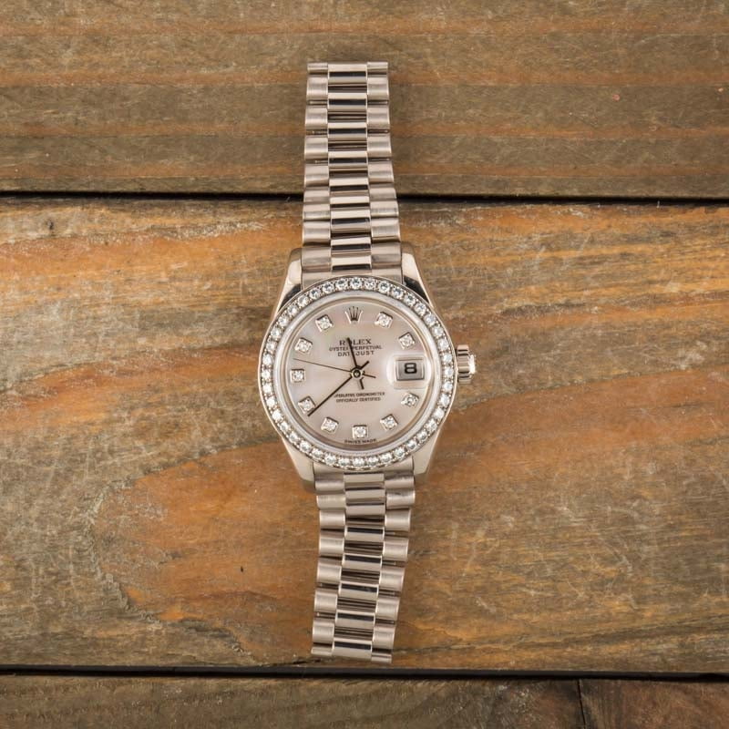 Rolex Ladies Mother of Pearl President 79179