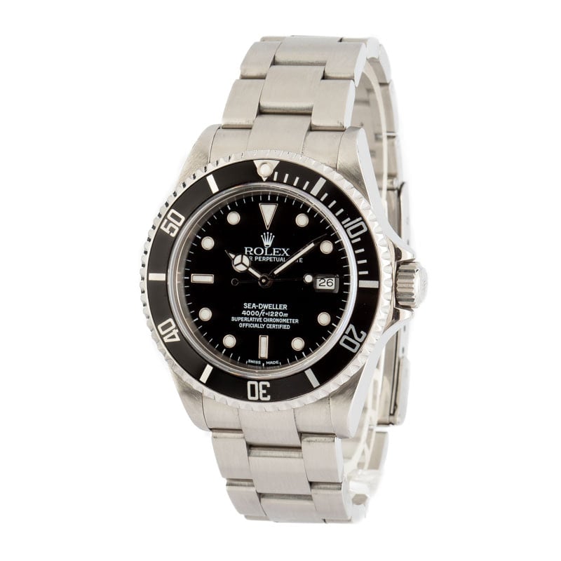 Men's Rolex Sea-Dweller 16600 Black Dial