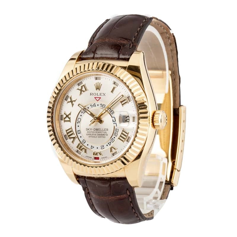 Rolex Sky-Dweller Ref 326138 18k Yellow Gold