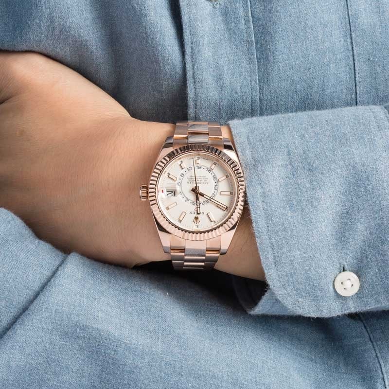 Pre-Owned Rolex Sky-Dweller 326935 White Dial