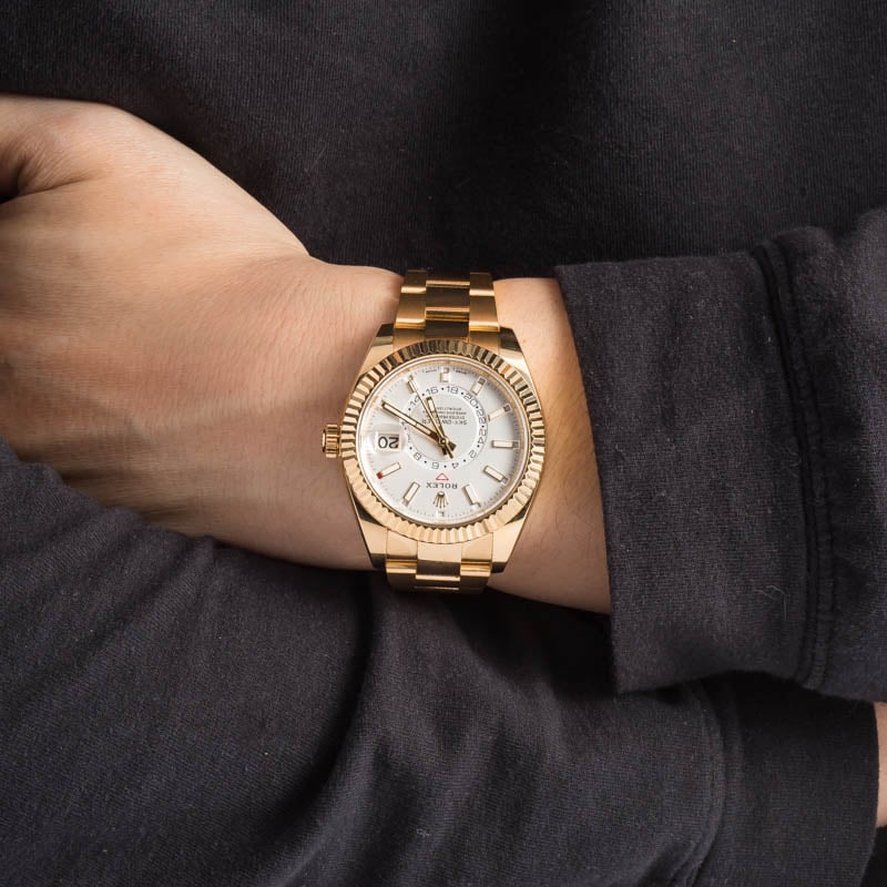 Rolex Sky-Dweller Ref 326938 18k Yellow Gold