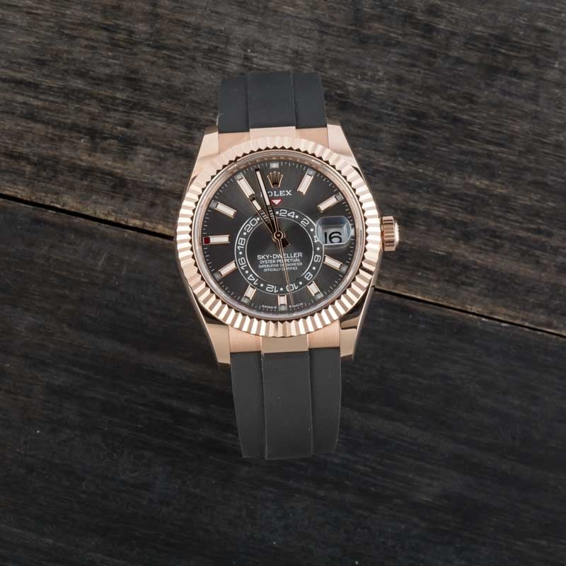 Pre-owned Rolex Sky-Dweller ref 336235 Slate Dial