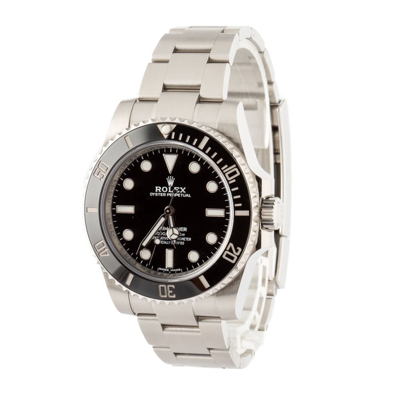 Pre-Owned Rolex Submariner 114060 Black Dial