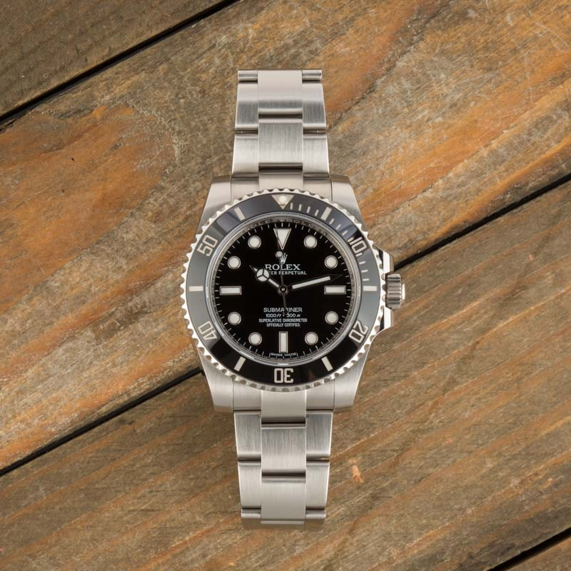 Used Rolex Submariner 114060 No Date Dial