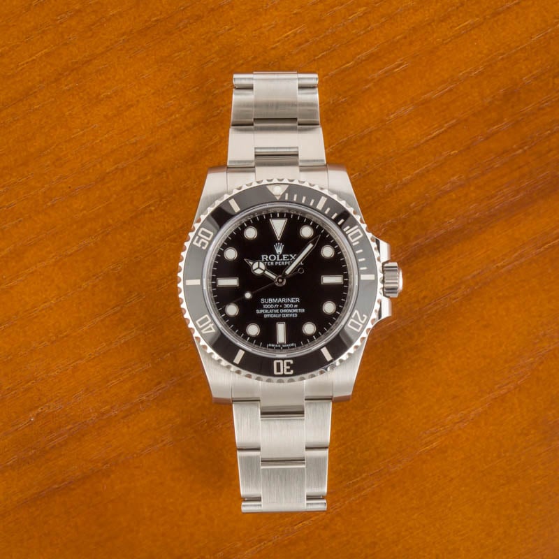 Pre Owned Submariner Rolex 114060 Ceramic Bezel Black