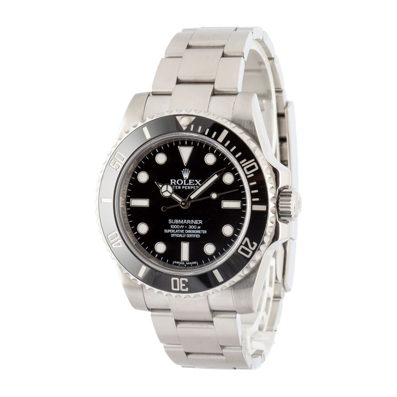 Used Rolex Submariner Ref 114060 Black Dial