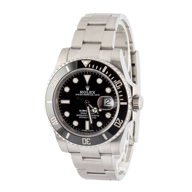 Pre-owned Rolex Submariner Ref 116610 Black Dial
