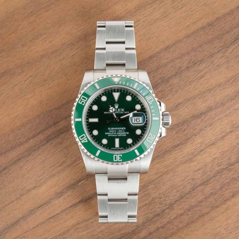 Pre-Owned Rolex Submariner 116610LV Green Hulk