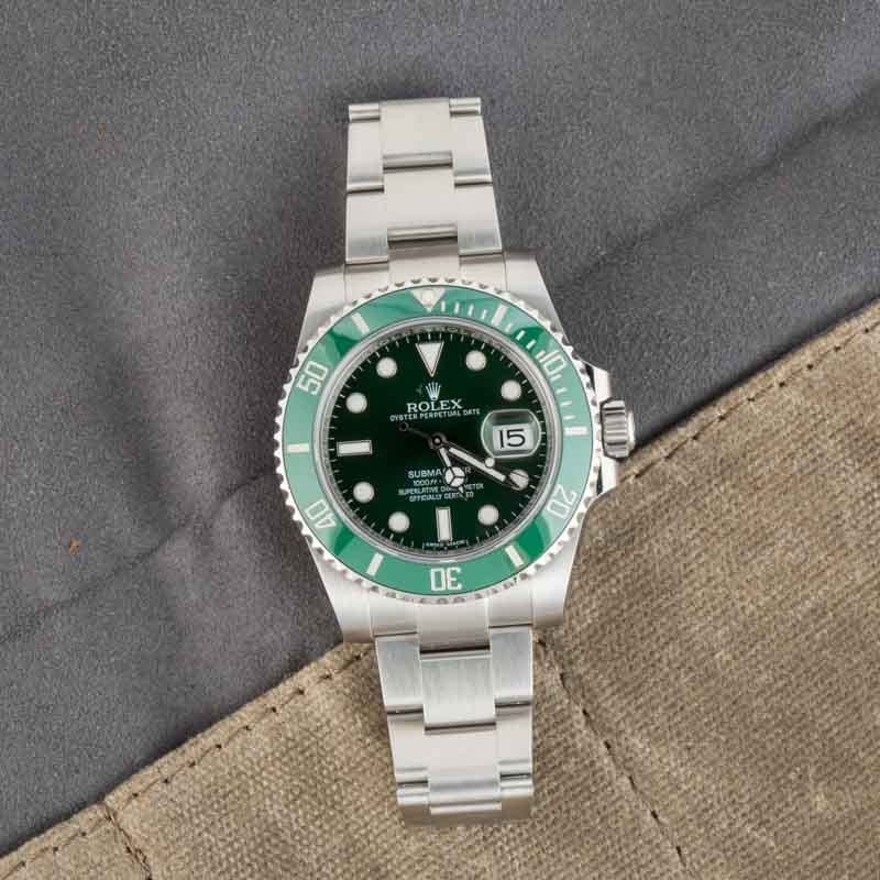 Pre Owned Rolex Submariner 116610LV Ceramic 'Hulk'
