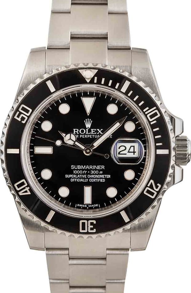 Preowned Rolex Submariner Black Dial 116610LN - Global Watch Shop